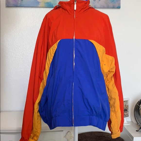 SOLD! Colorful Vintage Windbreaker - Picture 2 of 5